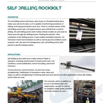 Self Drilling Rockbolts